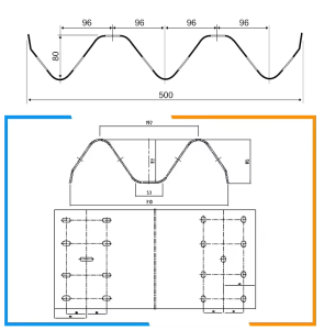 highway guardrail roll forming machine