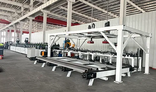 Highway guardrail machine