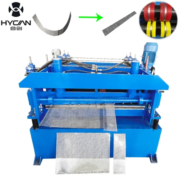 Máquina enderezadora hidráulica automática de corte longitudinal de tiras de chapa de acero Máquina cizalla niveladora de chapas de acero