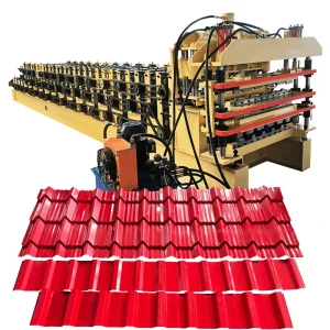 Three layer roll forming machine