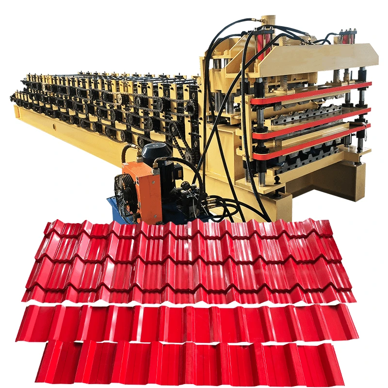 Three layer roll forming machine