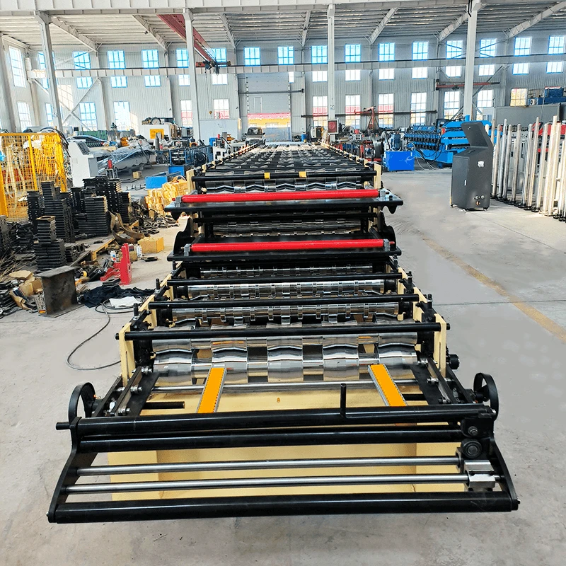 Three layer roll forming machine