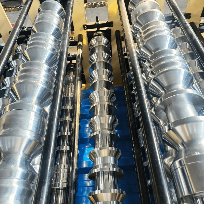 Three layer roll forming machine