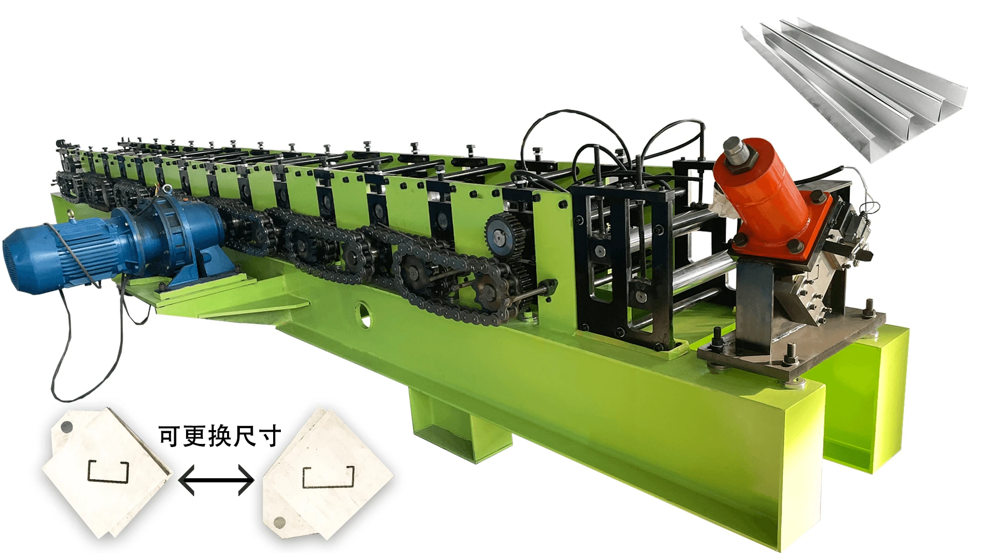 1-3mm thickness C purlin roll forming machine